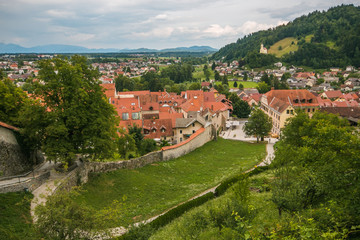 Fototapeta na wymiar Škofja Loka è un comune della Slovenia di 22 647 abitanti appartenente alla regione statistica dell'Alta Carniola