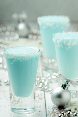 Three shots with Frost Jack cocktail