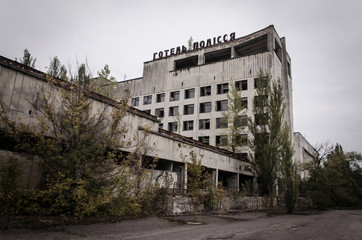 Fototapeta na wymiar Pripyat Hotel 