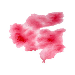 Abstract watercolor paper splash shapes isolated drawing. Illustration aquarelle for background.