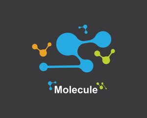 molecule logo vector illustration design