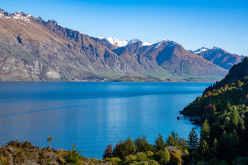Southern Alps peaks reflected in a beautiful Glacial lake