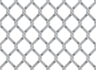 Vector geometric seamless pattern. Modern stylish grid texture on white background.