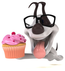 Fun dog - 3D Illustration