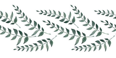 Watercolor background picture Wild flowers © Ellivelli