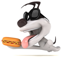 Fun dog - 3D Illustration