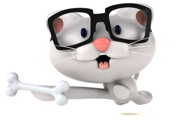 Fun cat - 3D Illustration