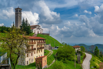 Beautiful alpine town Clauzetto in Pordenone, Italy