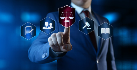 Labor Law Lawyer Legal Business Internet Technology Concept