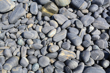 closeup black gravel background texture
