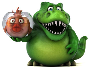 Fun trex - 3D Illustration © Julien Tromeur