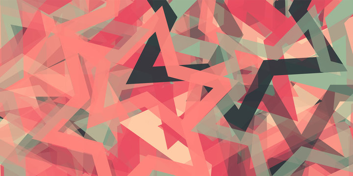 Abstract Generative Art color distributed Stars background illustration