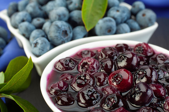 Blueberry berries sweet preserve