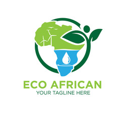 energy africa logo designs icon