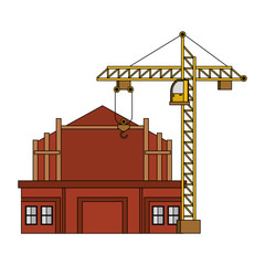 Fototapeta premium construction architectural engineering work cartoon