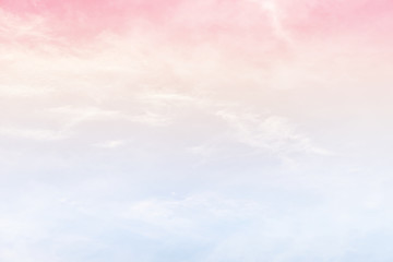 cloud background with a pastel colored