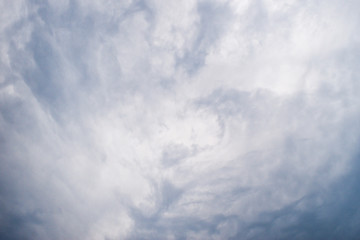 Blue sky with cloud. Clearing day and Good weather in the morning.