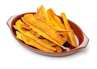 Mango. dry mango on the background