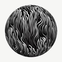 Fototapeta premium noddles planet gradient silver