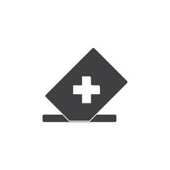 Fototapeta premium medical card insert symbol icon vector