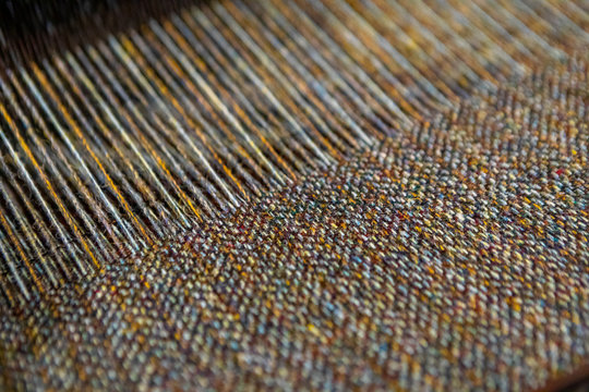 close up of Tweed fabric