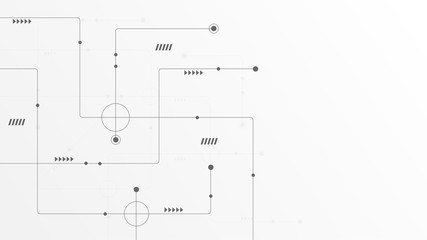 Abstract geometric connect lines and dots.Simple technology graphic background.Illustration Vector design Network and Connection concept.