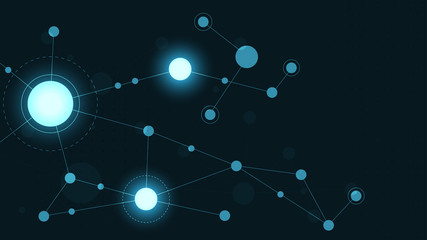 Abstract geometric connect lines and dots.Simple technology graphic background.Illustration Vector design Network and Connection concept.