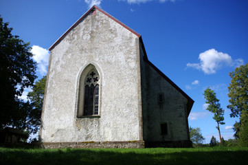 Fototapeta na wymiar Eglise sur l'ile de Saaremaa, Estonie