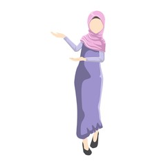 Women Wear Hijab Cartoon