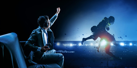 Enjoy the reality of game. Mixed media