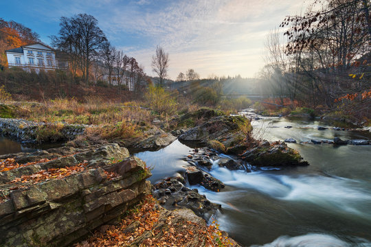 Siegwasserfall bei Schladern in Nordrhein-Westfalen