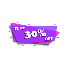 FLAT 30% OFF - PROMOTION LABEL