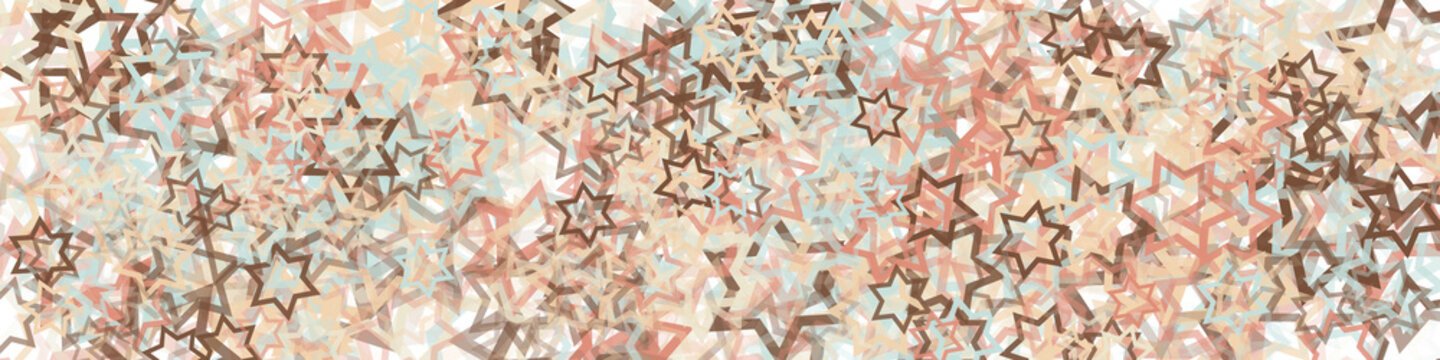 Abstract Generative Art color distributed Stars background illustration