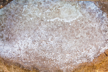 Salt evaporation ponds off the coast of Gozo