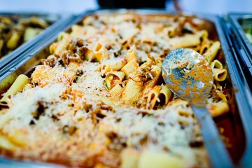 Professional warm catering - pasta