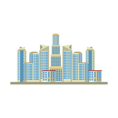 Obraz premium buildings landscape urban view cartoon