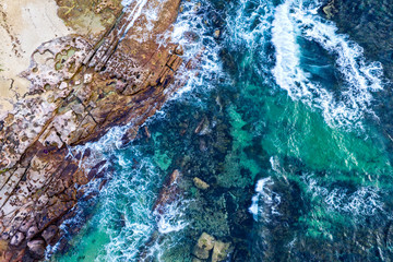 Fototapeta na wymiar Cronulla Sea Coast aerial views Australia