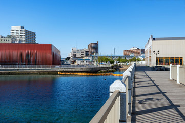 【青森県青森市】青森ベイエリア朝の風景