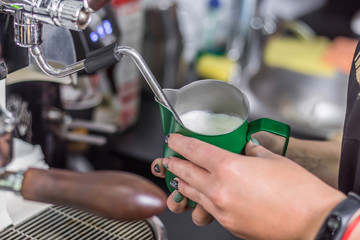 café coffee bar hot milk