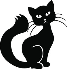 Cartoons silhouettes cat