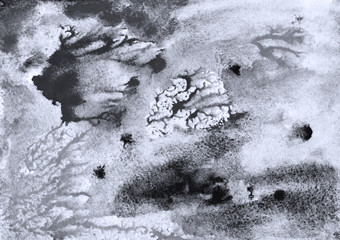 Abstract black white background. Hand drawn illustration