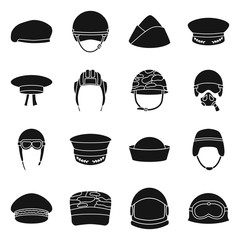 Isolated object of traditional and armed sign. Collection of traditional and officer vector icon for stock.