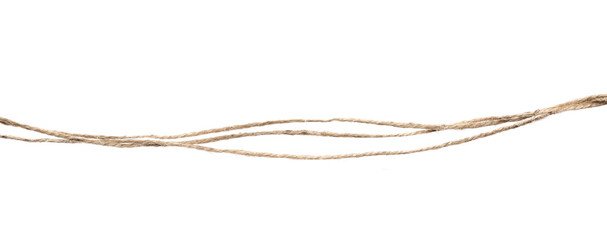 Rope isolated on white background texture, with clipping path  