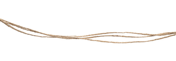 Rope isolated on white background texture, with clipping path  