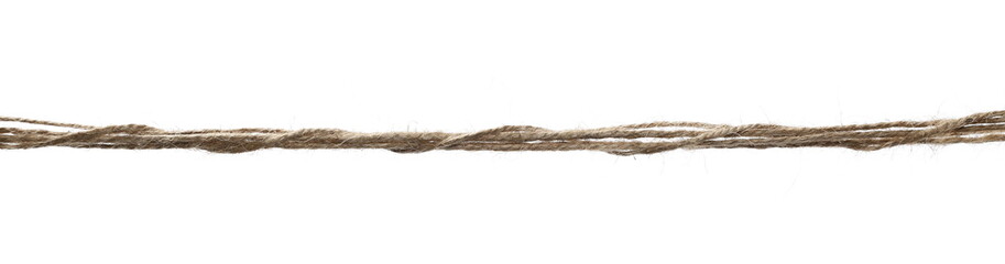 Rope isolated on white background texture, with clipping path  