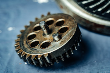 Gears from an old industrial machine