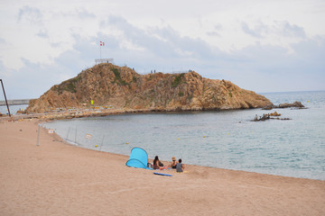 Playa de Palomera en Blanes Girona Espa&ntilde;a