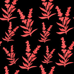 Lavender flower water color art illustration 