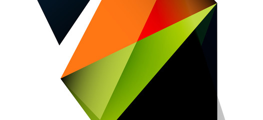 Triangle geometric background in trendy style on light background. Retro vector illustration. Colorful bright. Trendy modern style. Vector business illustration.