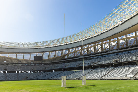 Rugby Stadium On A Sunny Day